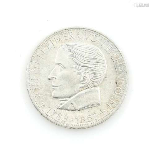 5 Mark silver coin, Germany 1957
