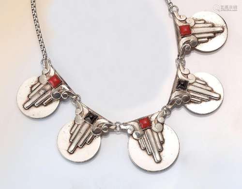 Art-Deco necklace with bakelite, France approx1930/32