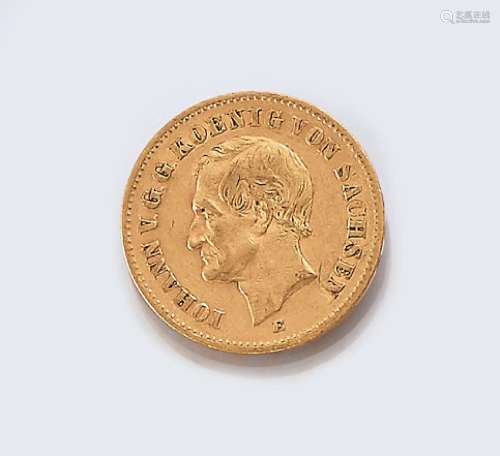 Gold coin, 20 Mark, German Reich, 1873