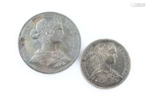Lot 2 silver coins
