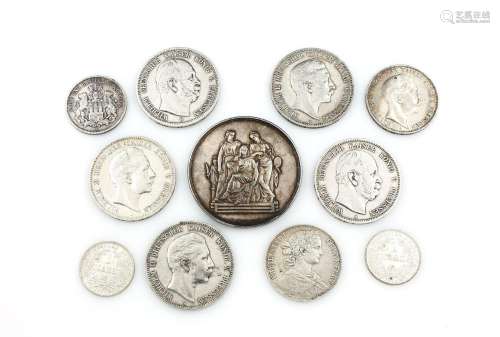 Lot 10 silver coins