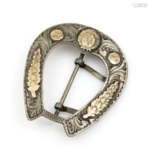 Belt buckle 'Horseshoe', approx. 1890-1900