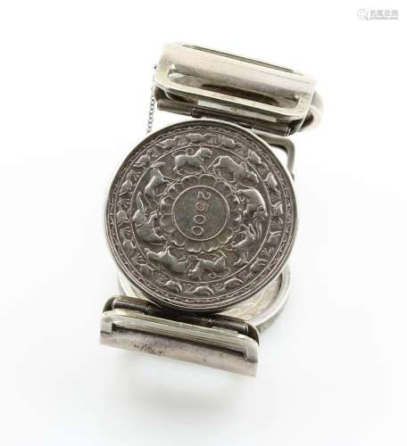 Coin bangle, silver 900