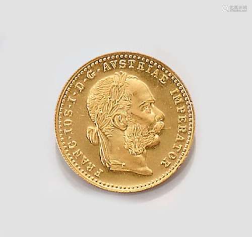 Gold coin, 1 ducat, Austria-Hungary, 1915