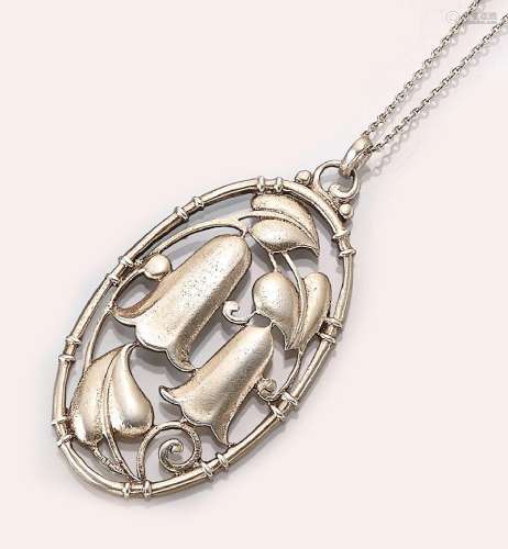 Art Nouveau pendant, 800 silver