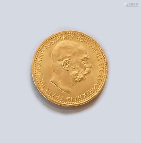 Gold coin, 10 kroner, Austria-Hungary, 1912