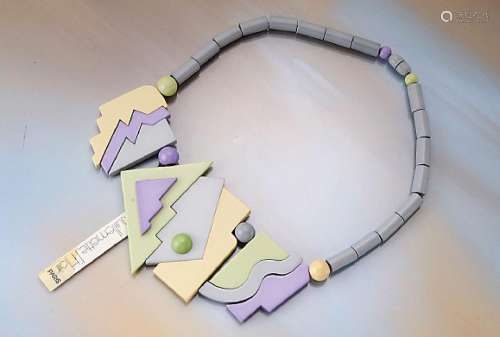 Necklace made of galalite, Paris approx. 1975,