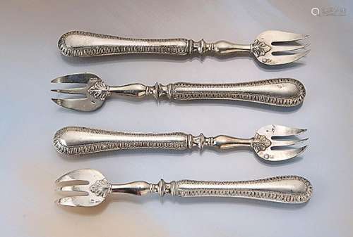 12 oyster forks, France approx. 1870/80s