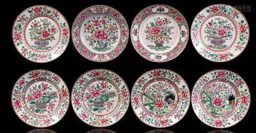 8 porcelain plates