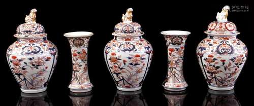 Porcelain Imari garniture