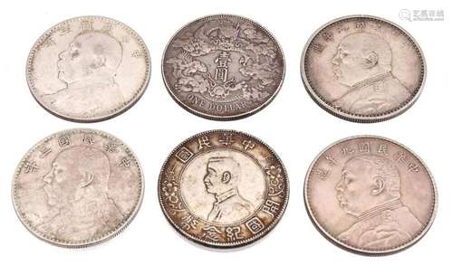 6 silver coins