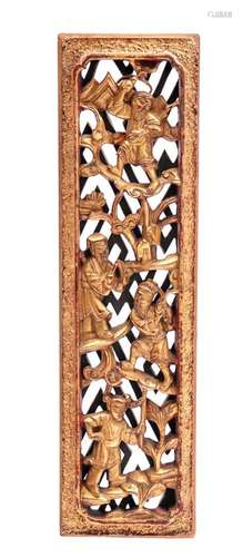 Wooden richly decorated decoration