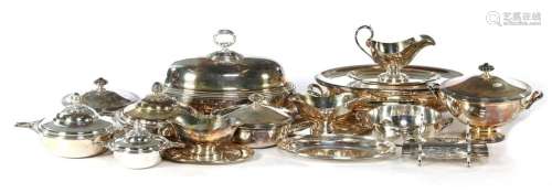 Lot of silver plated serving service