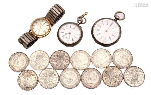Lot with watches and silver Rijksdaalders