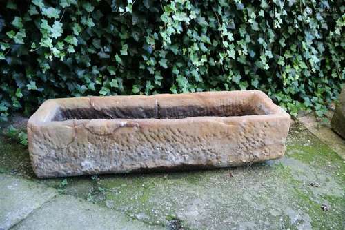 Hard stone trough