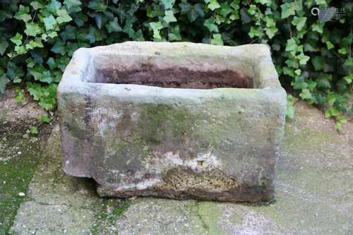 Hard stone trough