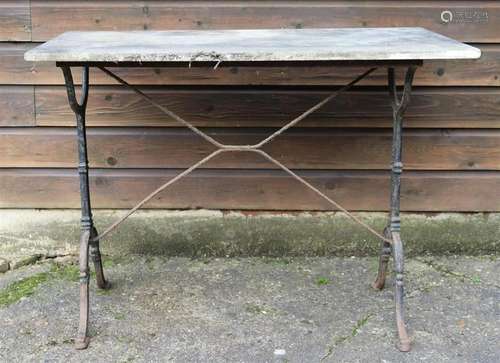 Cast iron patio table