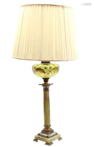 Classic onyx table lamp