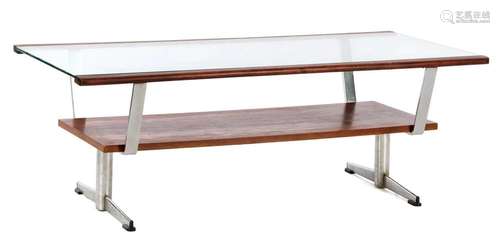 Rosewood veneer coffee table