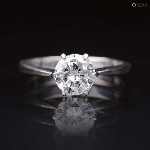 A Solitaire Diamond Ring.