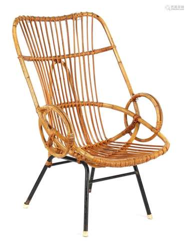 Rattan armchair