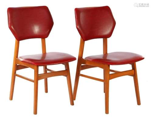 2 beechwood chairs