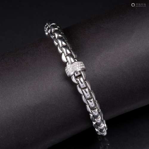 Fope Italy, est. 1929. A Flexi Diamond Bracelet.