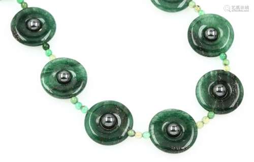 Necklace made of jadeite