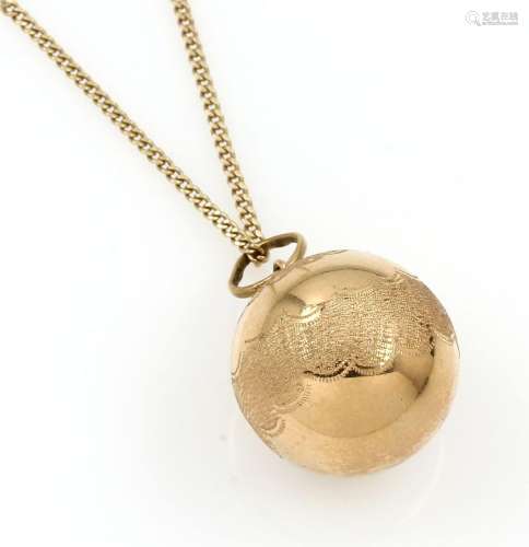 14 kt gold pendant 'sphere'