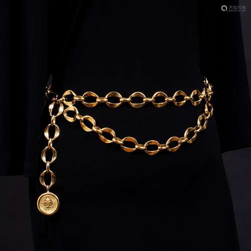 Chanel A Chain Belt with Coin Pendant.