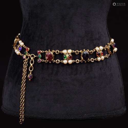 Chanel A Gripoix Chain Belt 'Byzantine Style'.