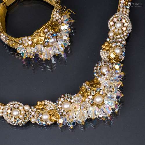 Leni Kuborn-Grothe A Jewellery set with necklace and bangle ...