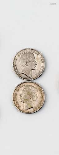 Zwei Silbermünzen