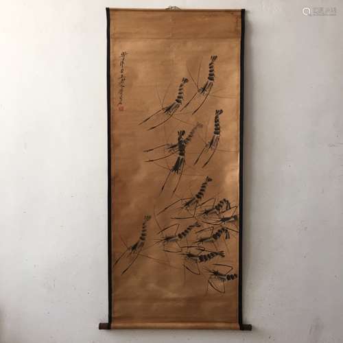 Chinese Ink Color Scroll