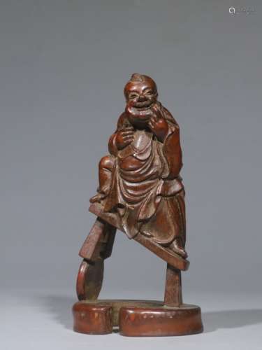 Chinese Hand Carved Bamboo Figural