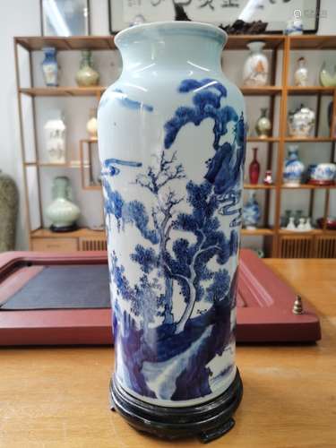 Chinese Blue and White Porcelain Vase