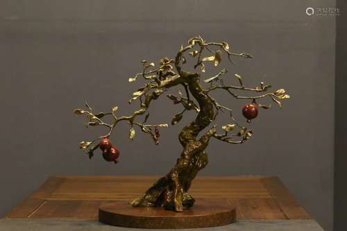 Chinese Bronze Tree Plant