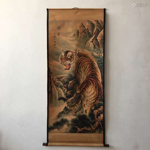 Chinese Ink Color Scroll