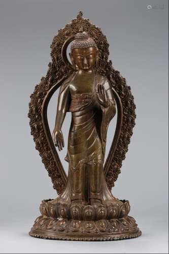 Qing Chinese Bronze Buddha