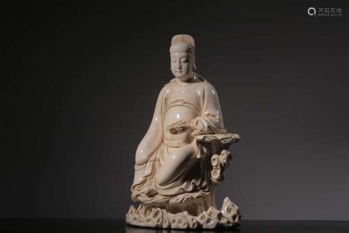 Chinese Blanc De Porcelain Figural