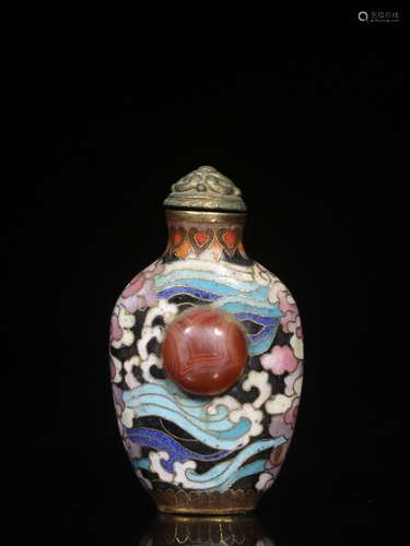 Chinese Cloisonne Snuff Bottle