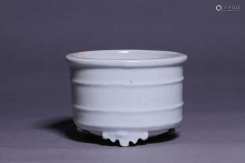 Qing Chinese Blanc De Porcelain Censer