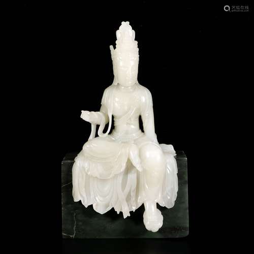 White Jade Guanyin Ornament ,China