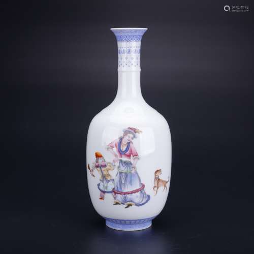 Enamel Figure Bottle ,China