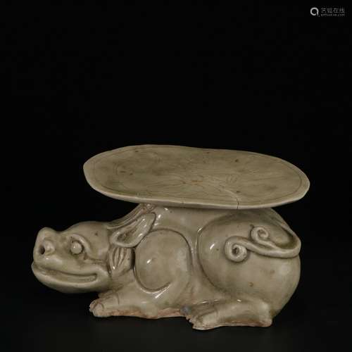 Celadon Animal Shaped Porcelain Pillow ,China