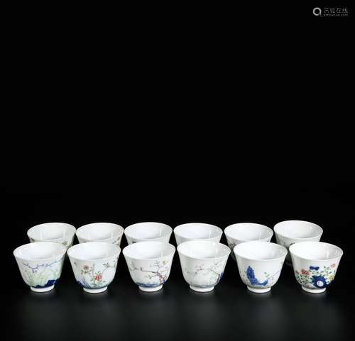 Famille Rose Porcelain Cup ,China