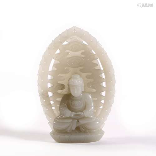 White Jade Buddha Ornament ,China