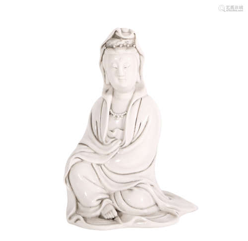 White Jade Guanyin Ornament ,China