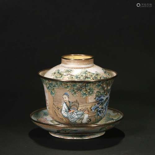 Bronze Enamel Tea Cup ,China