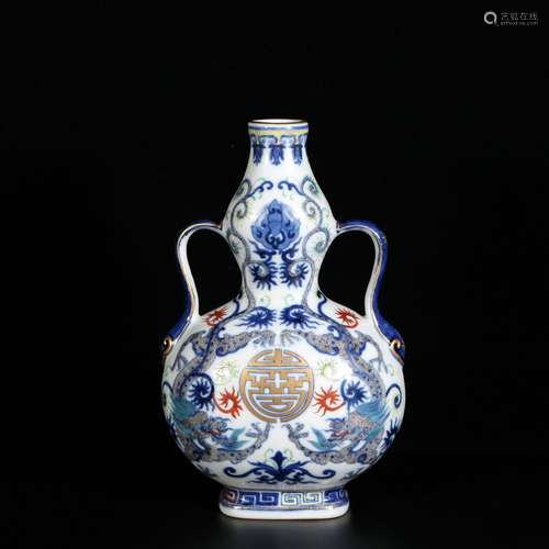 Blue And White Porcelain Gourd Bottle ,China